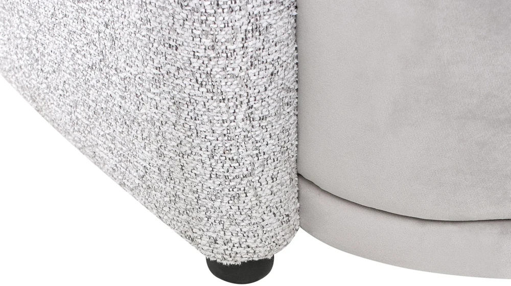 Beliani 3 vietų sofa ROSET pilka