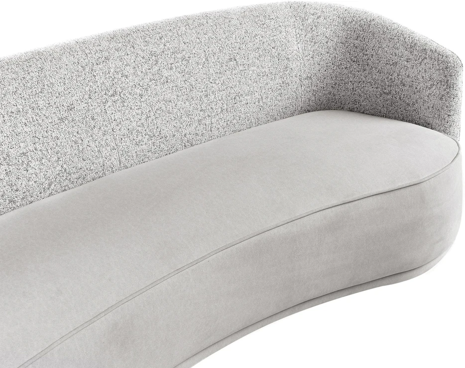 Beliani 3 vietų sofa ROSET pilka