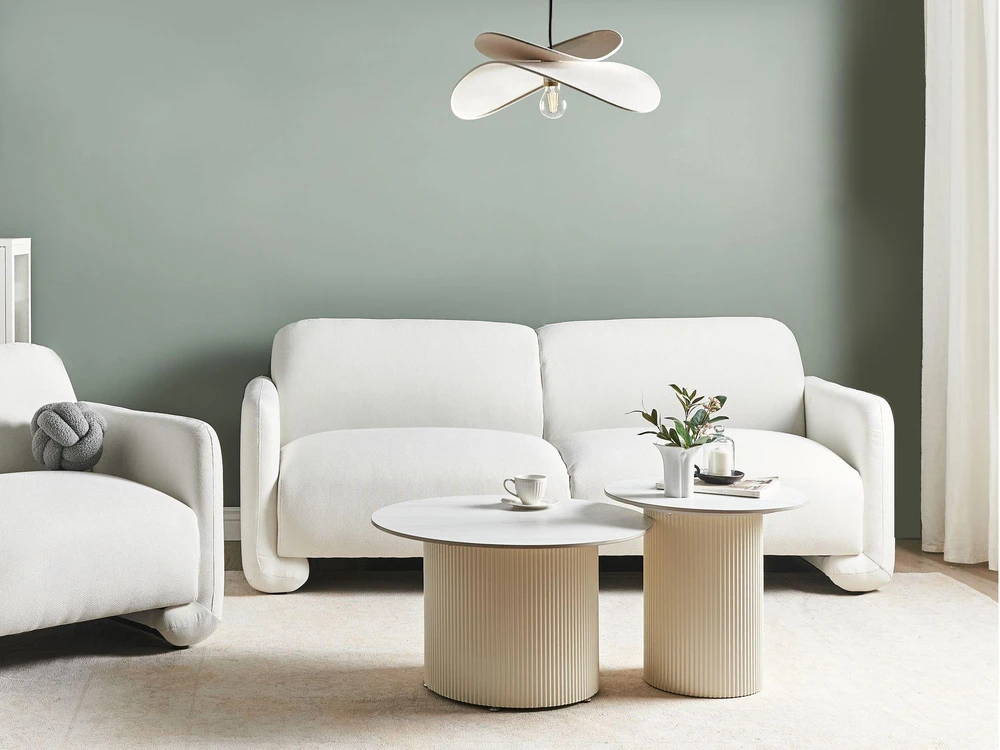 Beliani 3 vietų sofa SALAND balta
