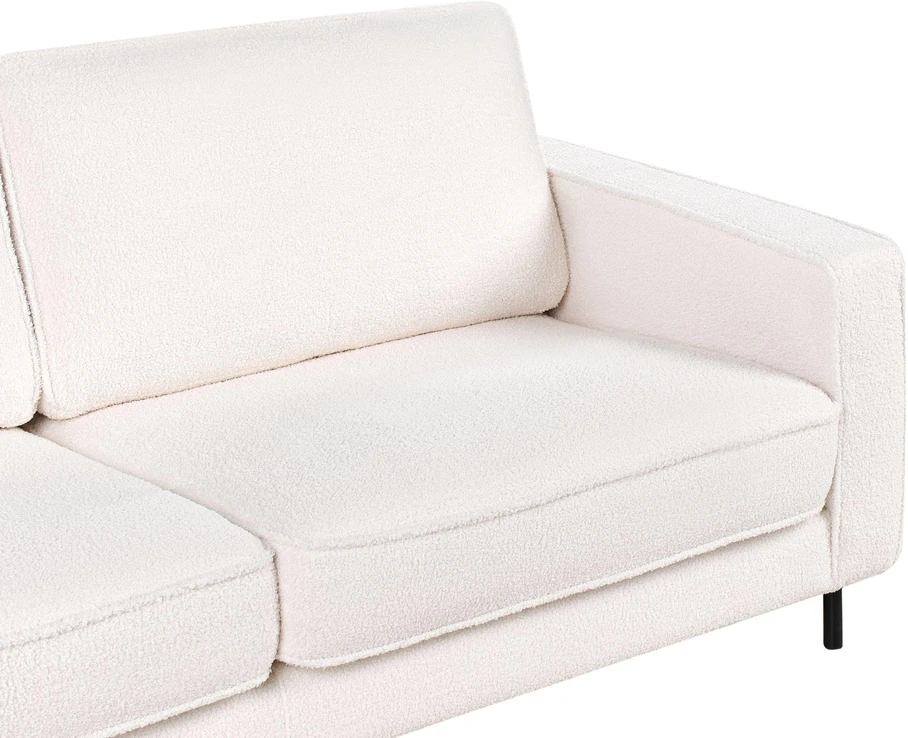 Beliani 3 vietų sofa SAVALEN Boucle balta