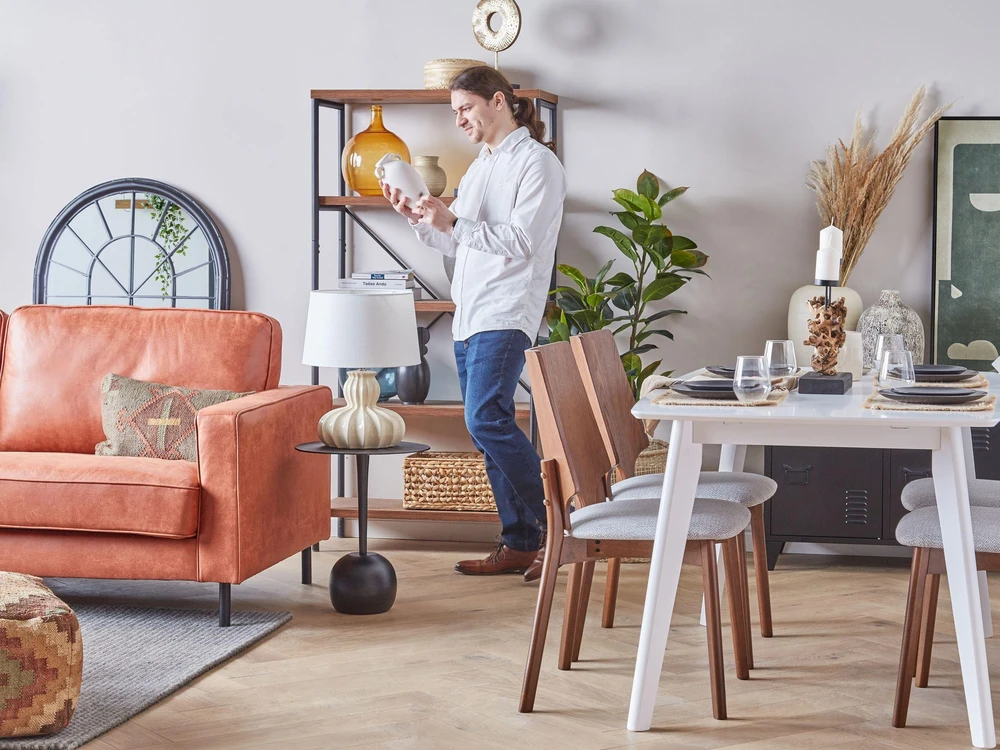 Beliani 3 vietų sofa SAVALEN ekologiška oda, auksinė ruda