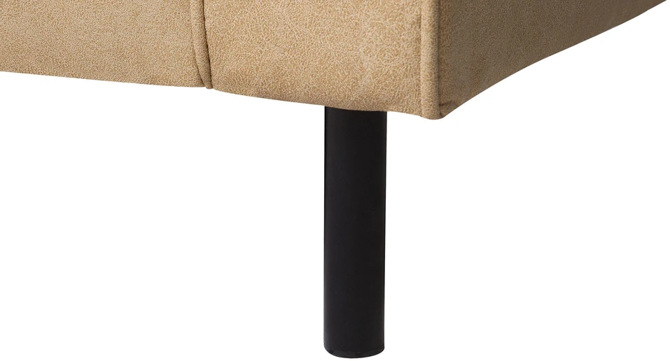 Beliani 3 vietų sofa SAVALEN iš dirbtinės odos, smėlio spalvos