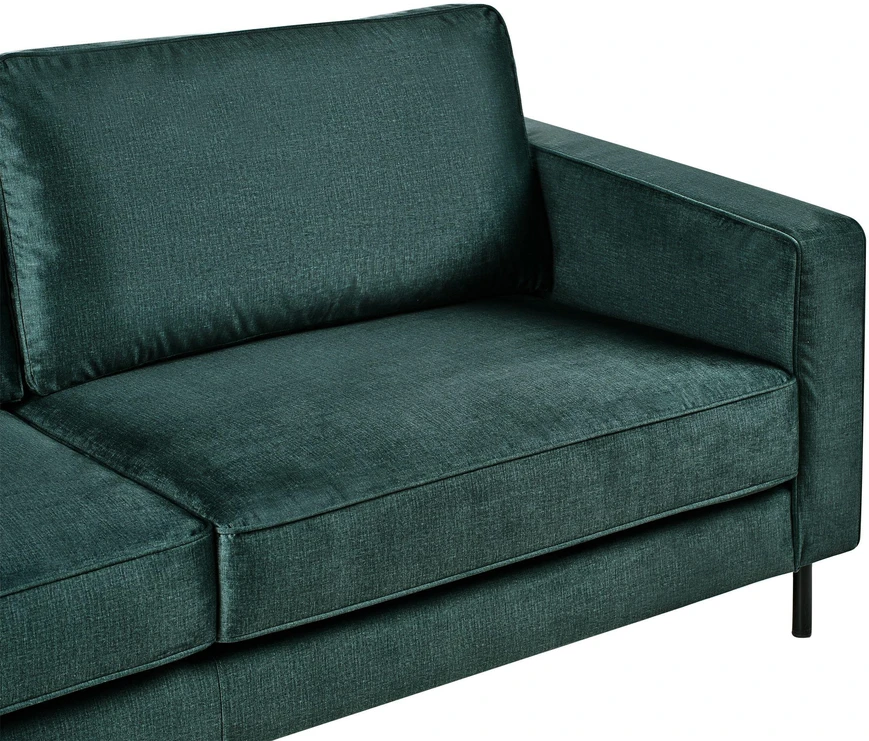 Beliani 3 vietų sofa SAVALEN tamsiai žalias veliūras