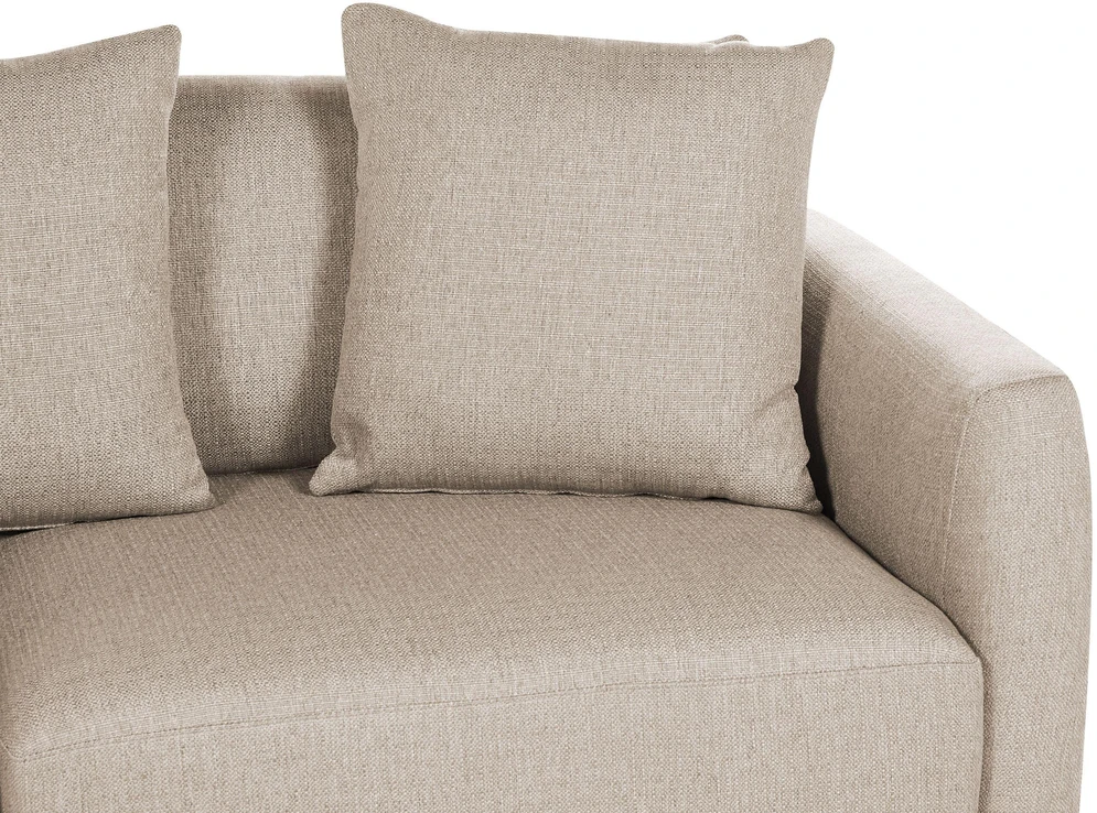 Beliani 3 vietų sofa SIGTUNA, smėlio spalvos