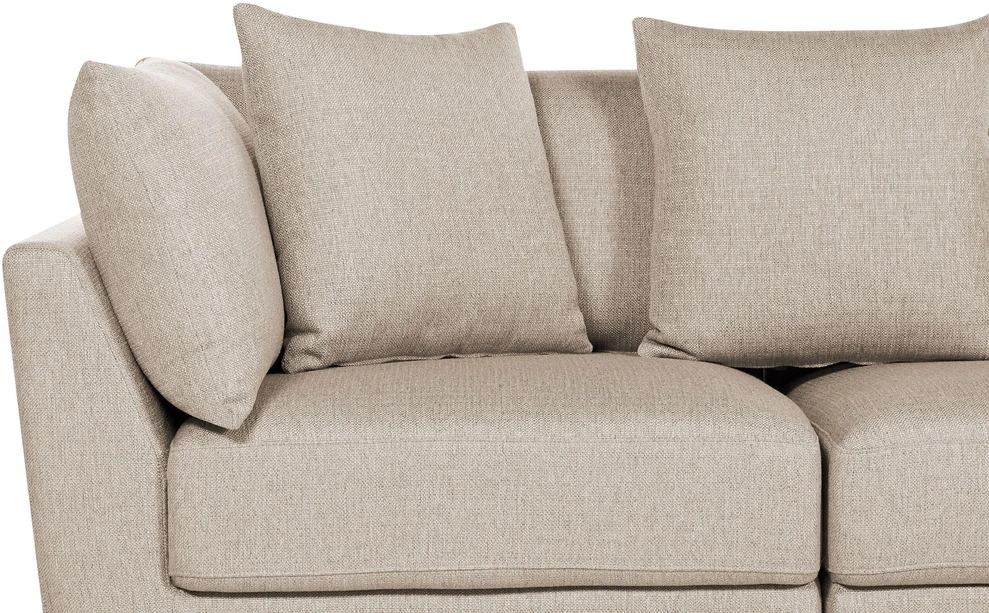 Beliani 3 vietų sofa SIGTUNA, smėlio spalvos