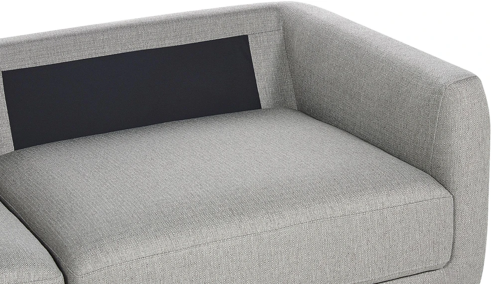 Beliani 3 vietų sofa SIGTUNA šviesiai pilka