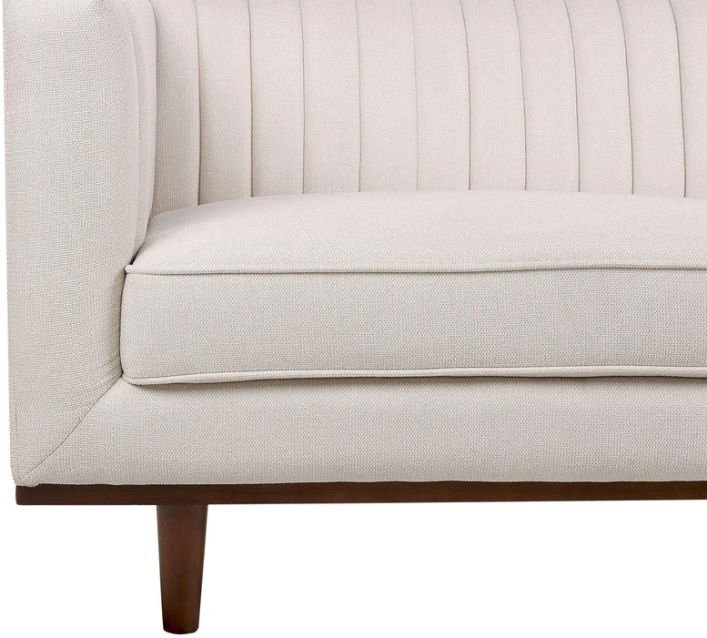 Beliani 3 vietų sofa SKAULE, smėlio spalvos
