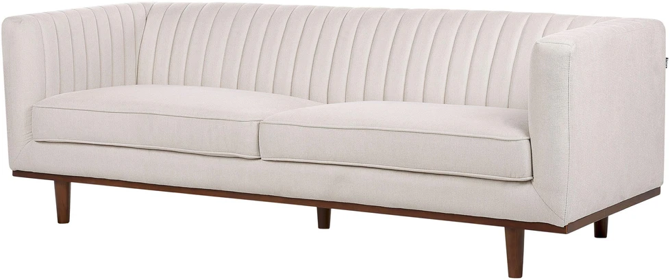 Beliani 3 vietų sofa SKAULE, smėlio spalvos