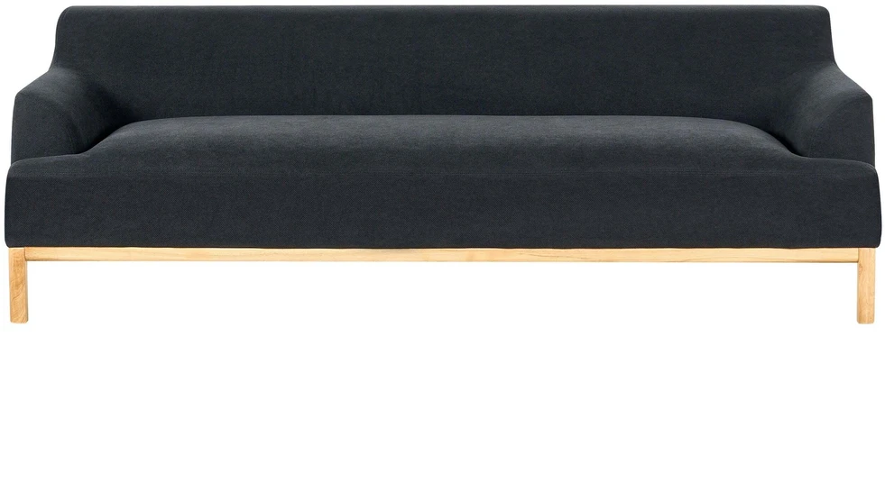 Beliani 3 vietų sofa SOSJO juoda