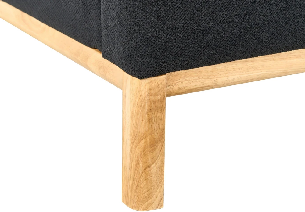 Beliani 3 vietų sofa SOSJO juoda