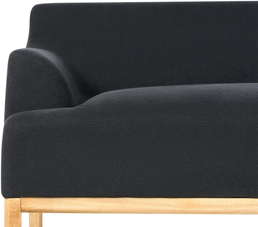 Beliani 3 vietų sofa SOSJO juoda
