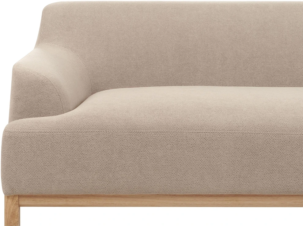 Beliani 3 vietų sofa SOSJO smėlio ir pilkos spalvos