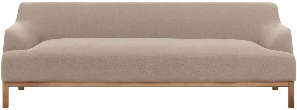 Beliani 3 vietų sofa SOSJO smėlio ir pilkos spalvos