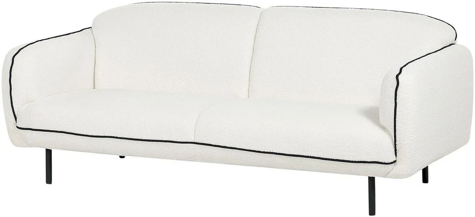 Beliani 3 vietų sofa TONSBERG Boucle, balta