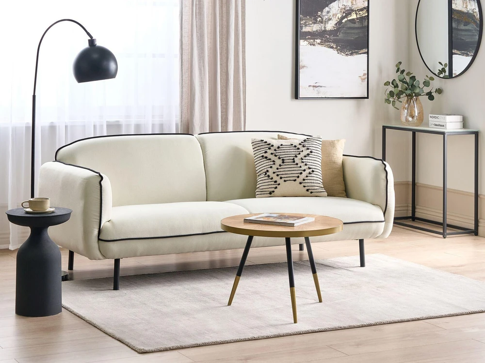 Beliani 3 vietų sofa TONSBERG šviesiai smėlio spalvos