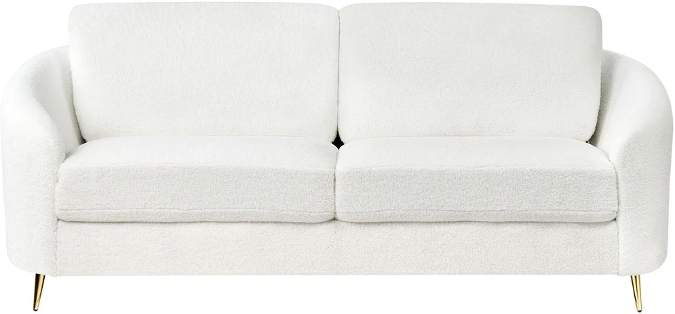 Beliani 3 vietų sofa TROSA Boucle balta