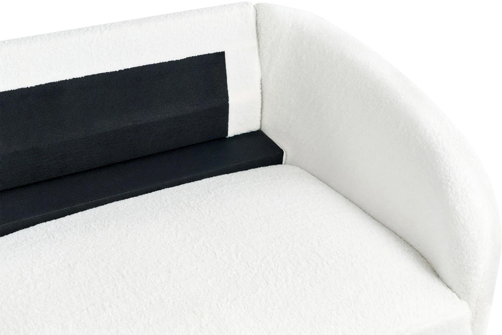 Beliani 3 vietų sofa TROSA Boucle balta