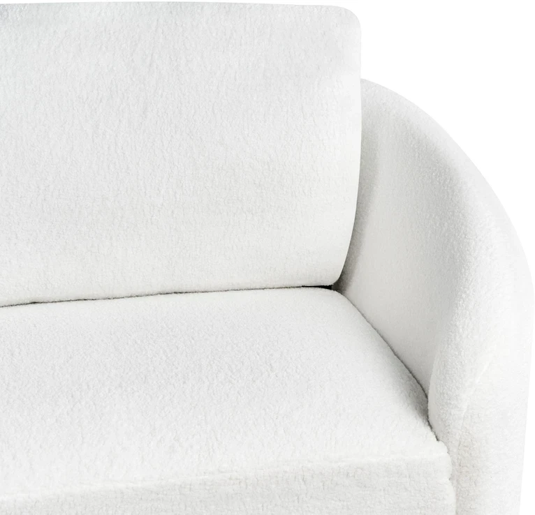 Beliani 3 vietų sofa TROSA Boucle balta