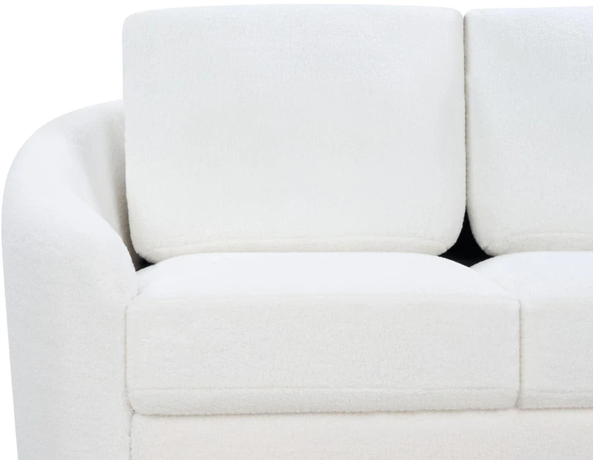 Beliani 3 vietų sofa TROSA Boucle balta