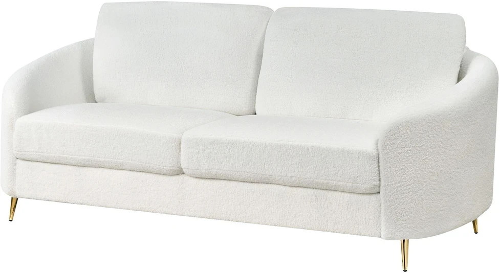 Beliani 3 vietų sofa TROSA Boucle balta