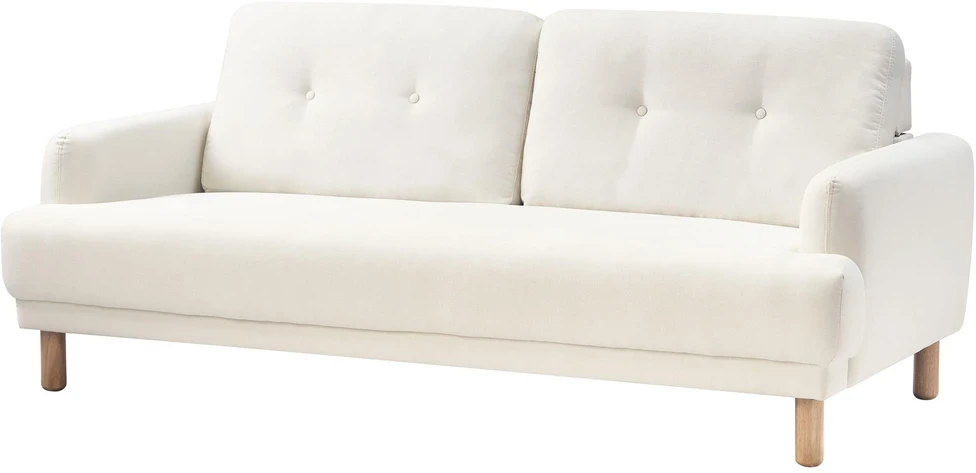 Beliani 3 vietų sofa TUVE, balta