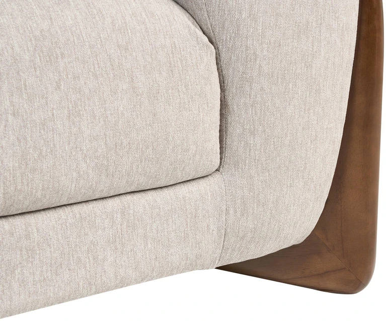 Beliani 3 vietų sofa VINLIDEN, smėlio ir rudos spalvos