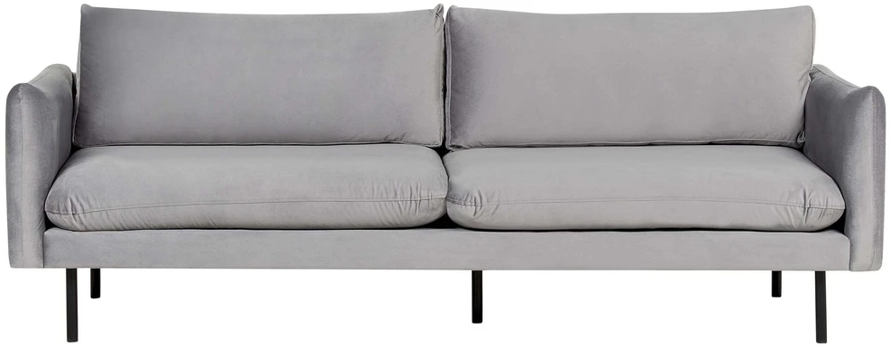 Beliani 3 vietų sofa VINTERBRO aksominė pilka