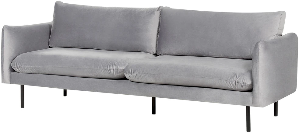Beliani 3 vietų sofa VINTERBRO aksominė pilka