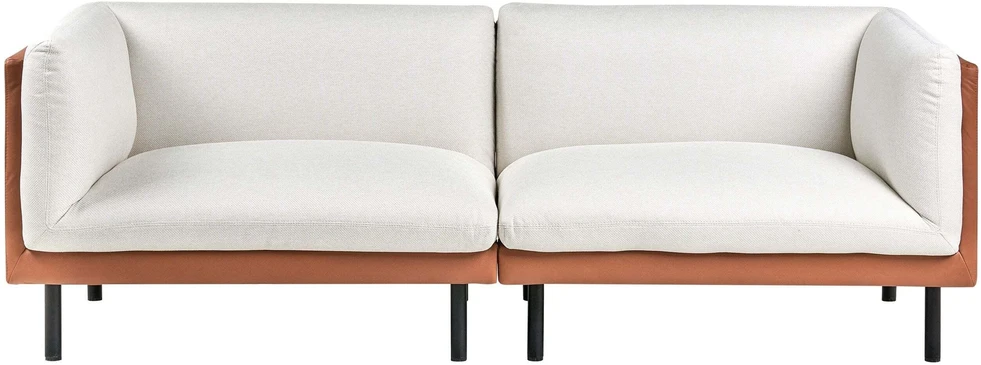 Beliani 3 vietų sofa VORGOD, kreminė
