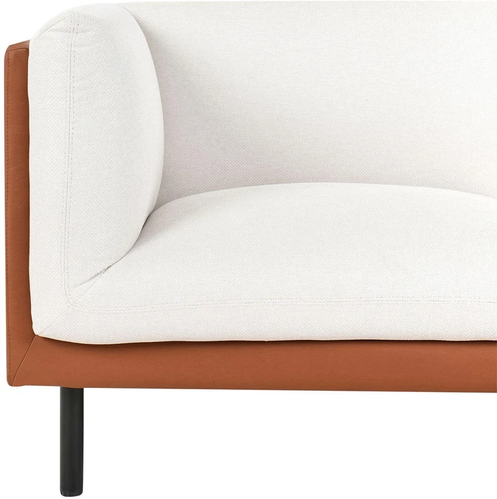 Beliani 3 vietų sofa VORGOD, kreminė