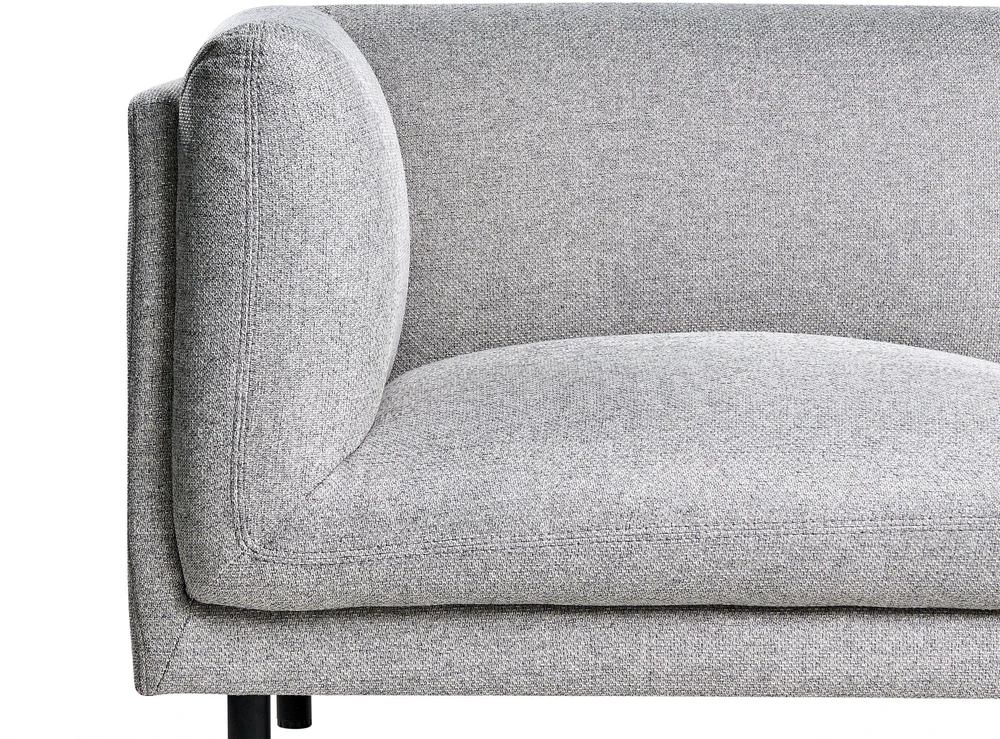 Beliani 3 vietų sofa VORGOD šviesiai pilka