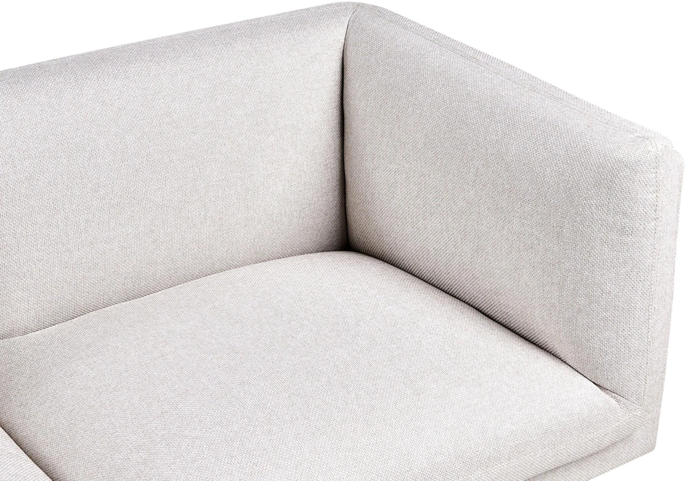 Beliani 3 vietų sofa VORGOD šviesiai smėlio spalvos