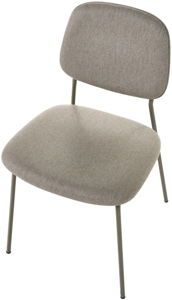 Beliani 4 valgomojo kėdžių komplektas RILEY, smėlio spalvos