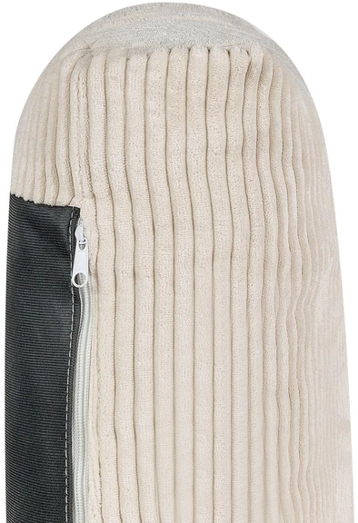 Beliani 4-vietė kampinė sofa SIGGARD, vagorinis audinys, smėlio spalvos, kairinė