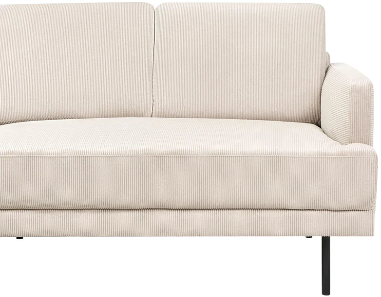 Beliani 4 vietų kampinė sofa BREDA, velvetas, smėlio spalvos, dešininė