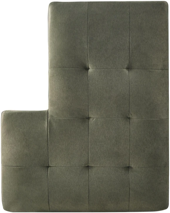 Beliani 4 vietų kampinė sofa KIRUNA, veliūras, tamsiai žalia, dešininė