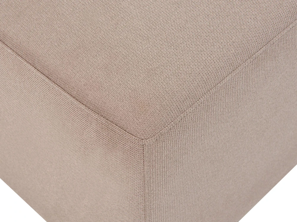 Beliani 4 vietų kampinė sofa KOHLO smėlio ir pilkos spalvos su pufas dešininė