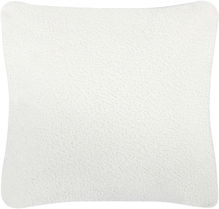 Beliani 4 vietų kampinė sofa LUNGO, „Boucle“, balta, kairinė