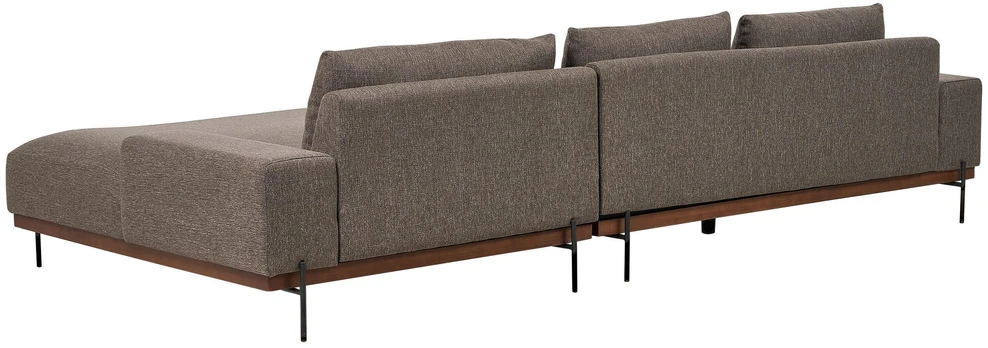 Beliani 4 vietų kampinė sofa MARIFERD ruda, kairinė