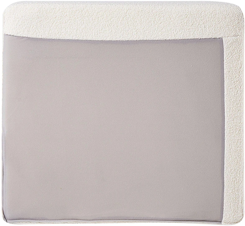 Beliani 4 vietų kampinė sofa OSLO Boucle balta kairinė