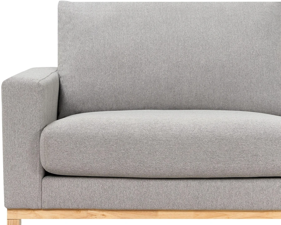 Beliani 4 vietų kampinė sofa SIGGARD pilka, kairinė
