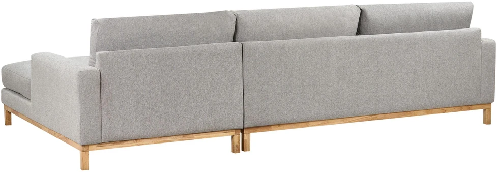 Beliani 4 vietų kampinė sofa SIGGARD pilka, kairinė