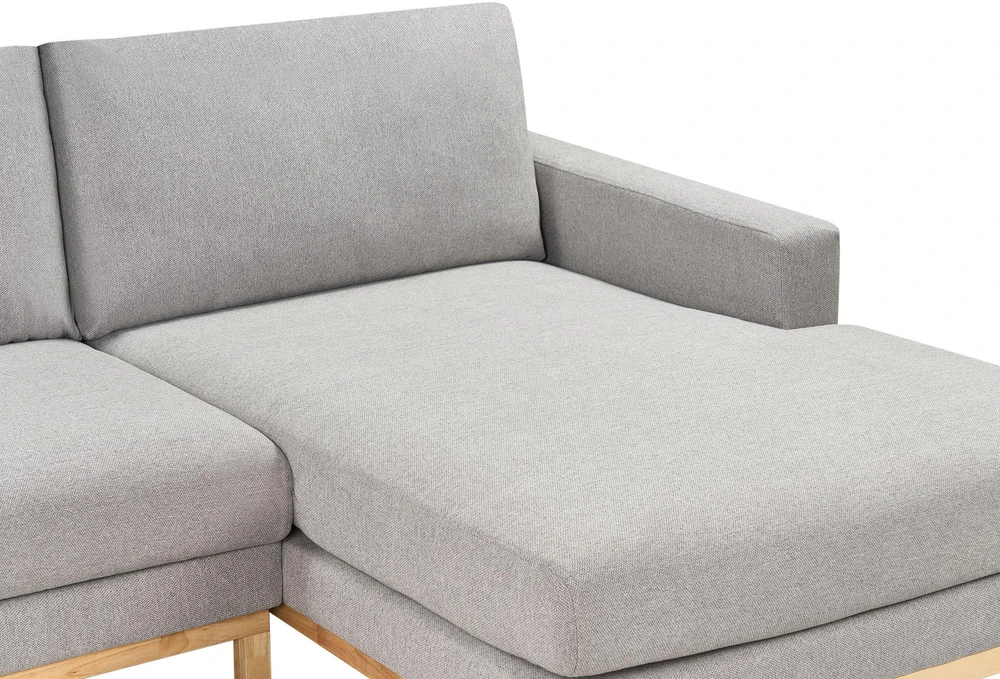 Beliani 4 vietų kampinė sofa SIGGARD pilka, kairinė