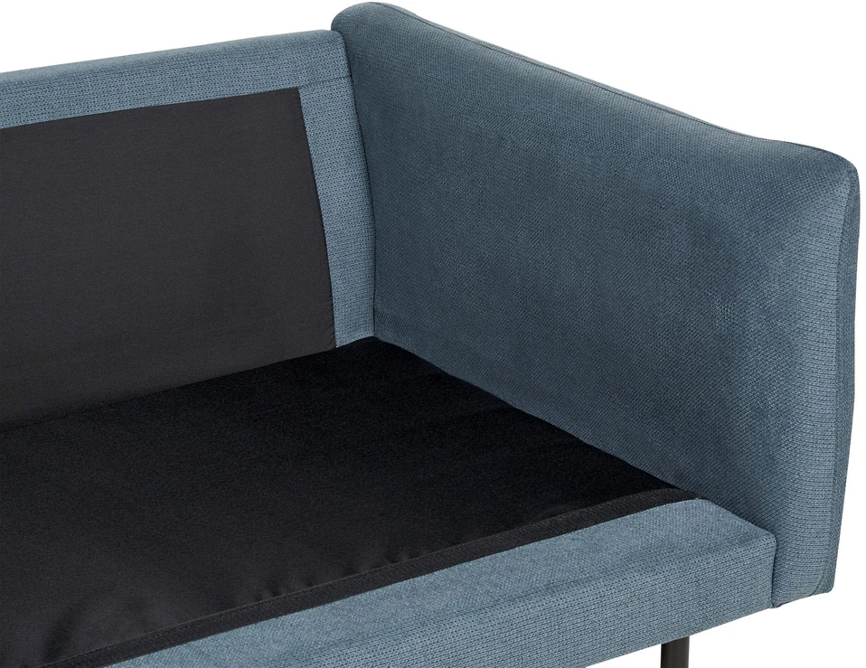 Beliani 4 vietų kampinė sofa VINTERBRO, šenilinė, mėlyna, dešininė