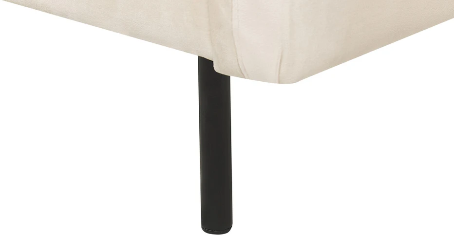 Beliani 4 vietų kampinė sofa VINTERBRO, veliūrinė, šviesiai smėlinė, dešininė