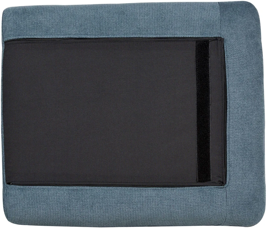 Beliani 4 vietų kampinė sofa VINTERBRO, šenilinė, mėlyna, dešininė