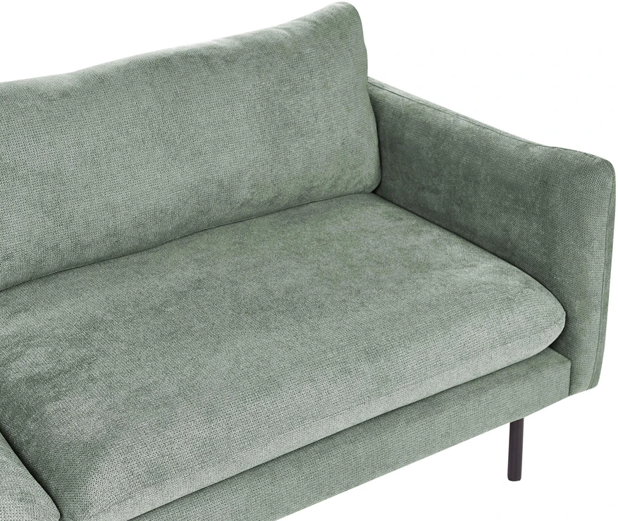 Beliani 4 vietų kampinė sofa VINTERBRO šviesiai žalia, dešininė