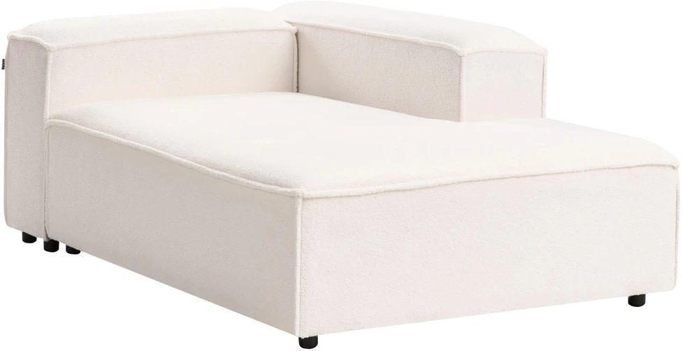 Beliani 4 vietų modulinė kampinė sofa ARDAL Boucle, balkšva, kairinė