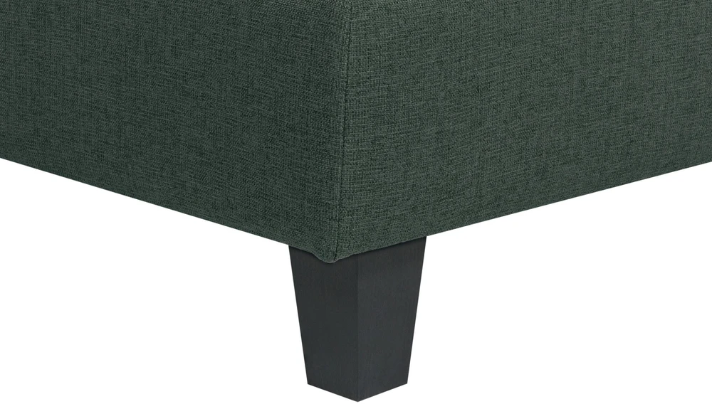 Beliani 4 vietų modulinė kampinė sofa UNSTAD dešininė, tamsiai žalia