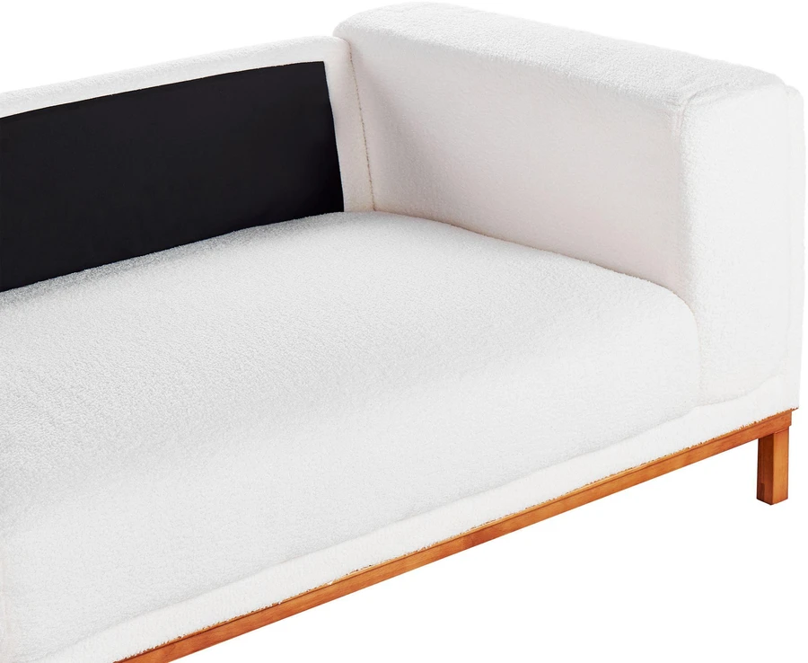 Beliani 4 vietų sofa VENG Boucle, kreminė balta
